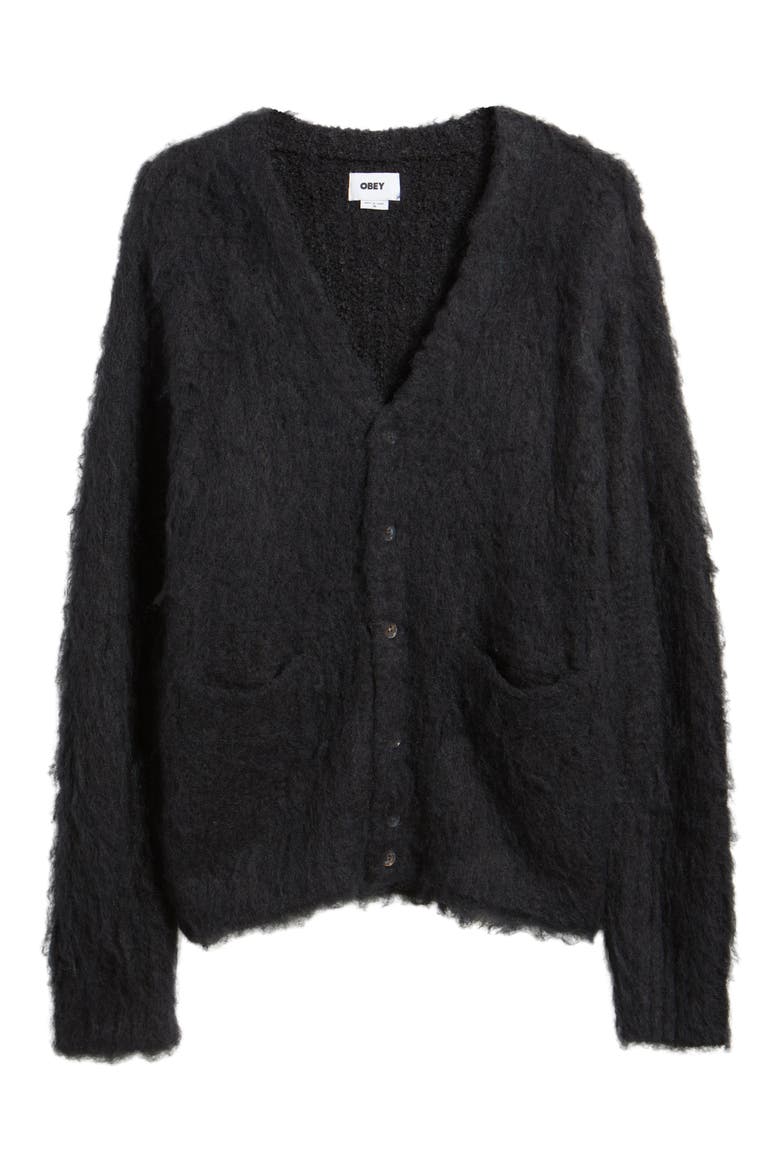 Patron Cardigan, Alternate, color, BLACK