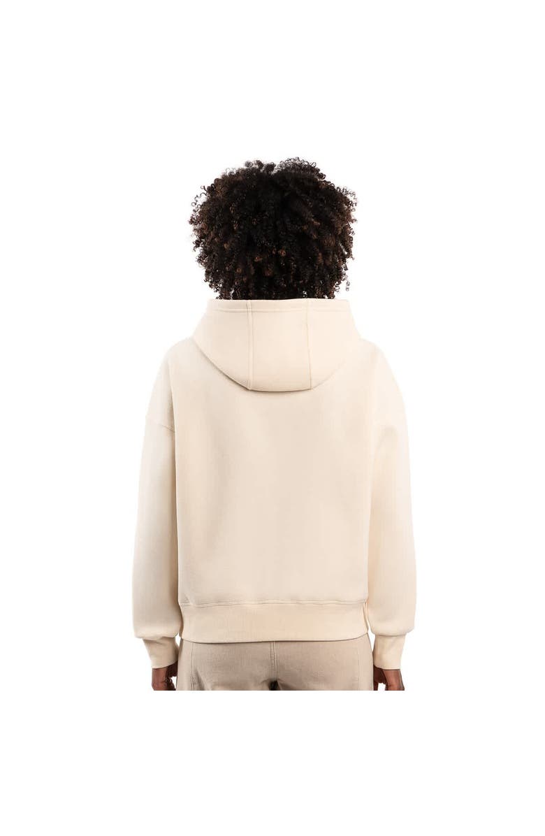 STARTER Women's Starter  Cream Philadelphia Eagles Rhinestone Relaxed Hoodie, Alternate, color, Cream