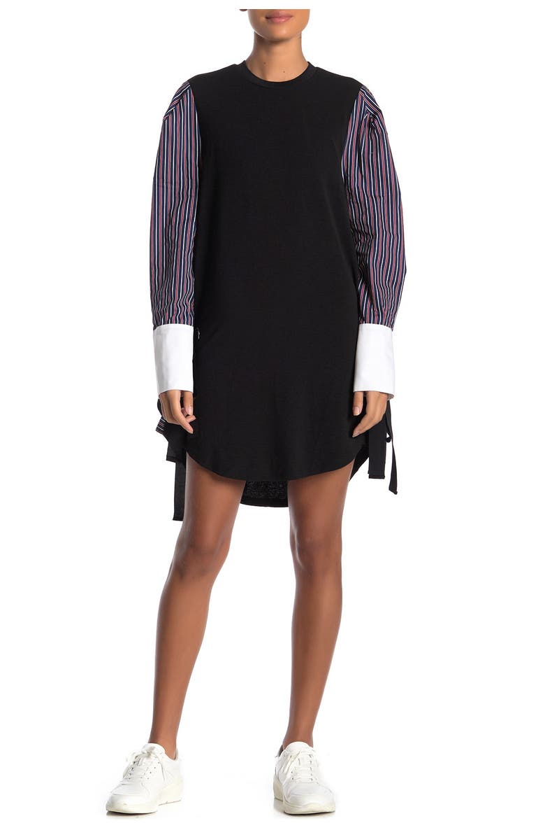 TOV Striped Sleeve Shift Dress, Main, color, 