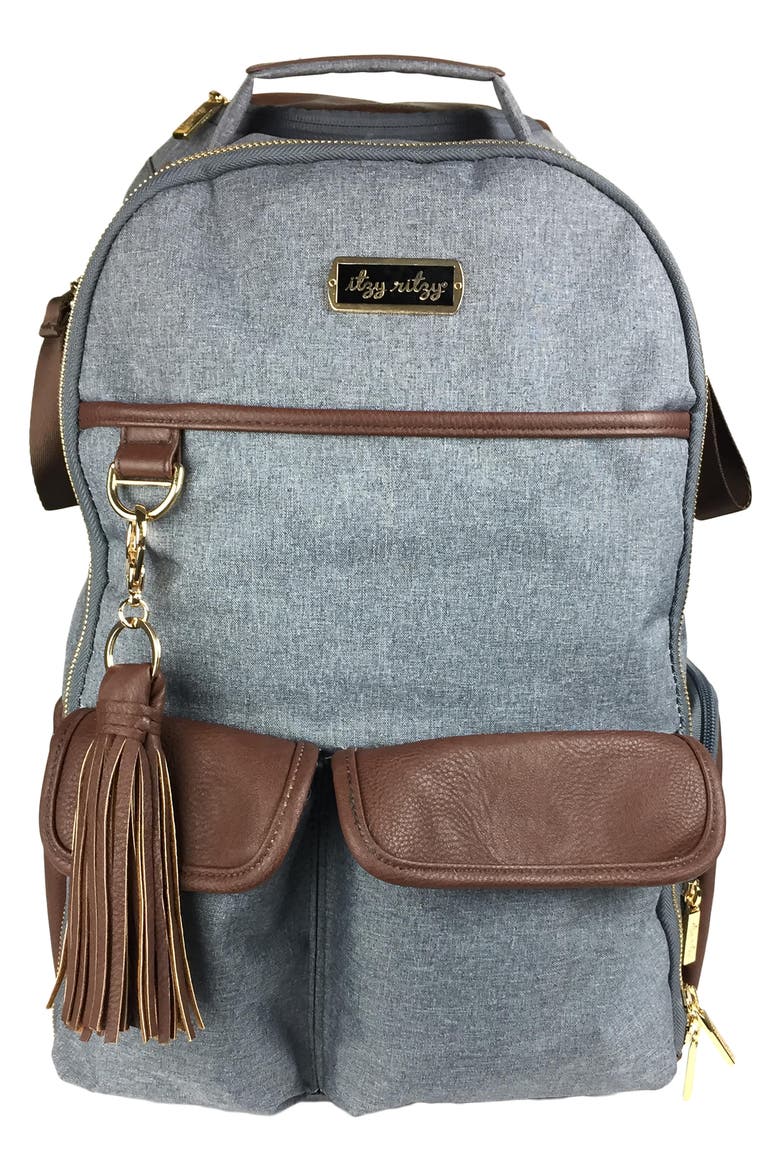 Diaper Bag Backpack, Main, color, GREY