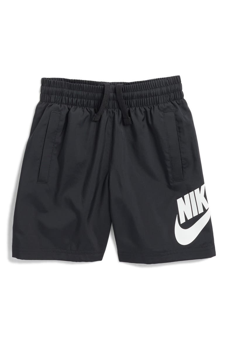 Kids' Club Shorts, Main, color, 010 BLACK/WHITE