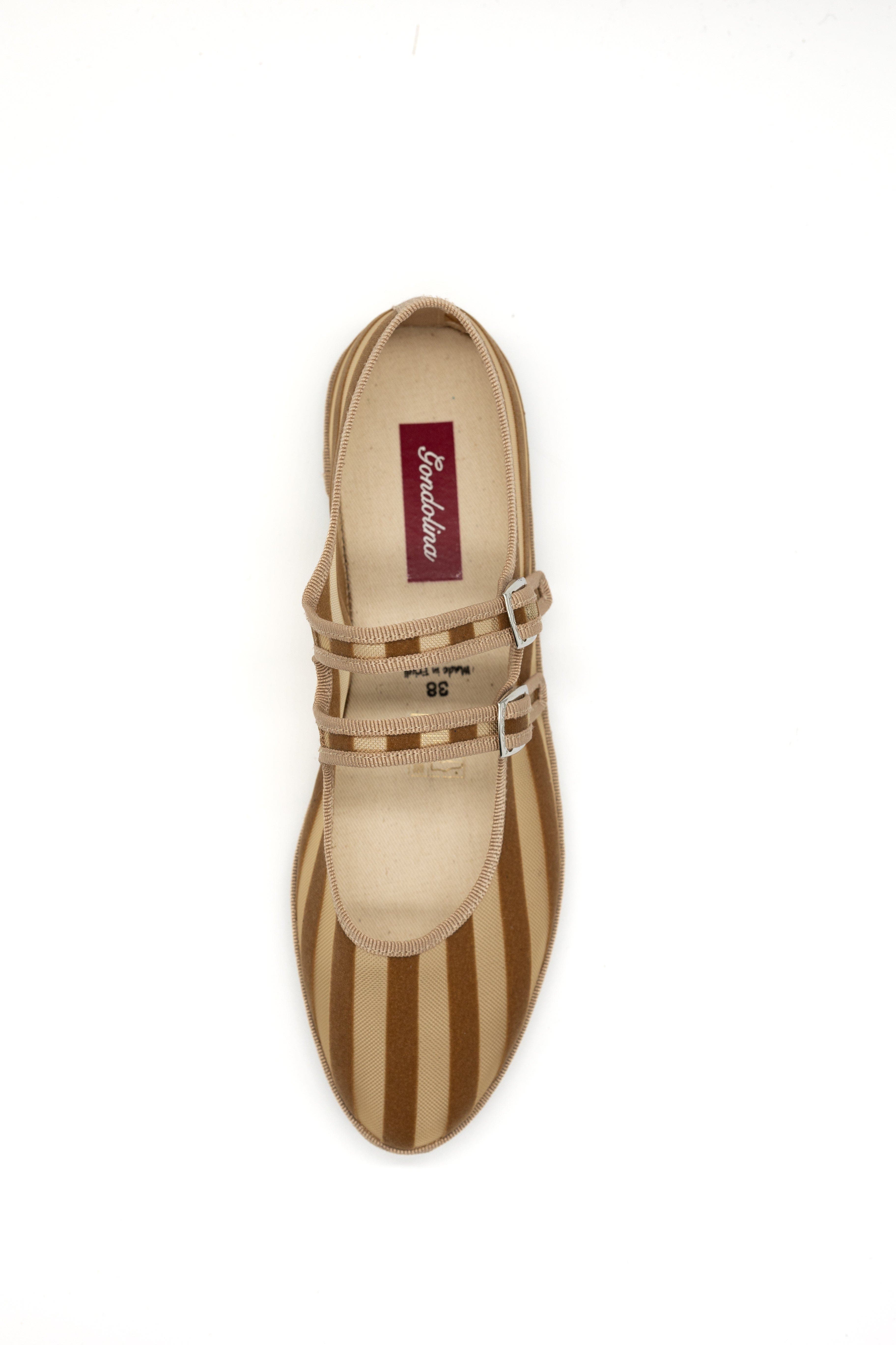 Lido Double Strap  Mary Jane Flats, Alternate, color, Desert Beige