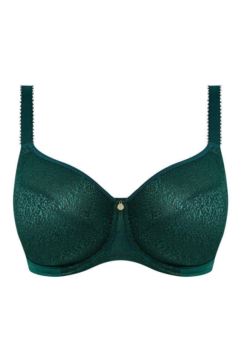 Demure Underwire Molded Bra, Alternate, color, FOREST GREEN