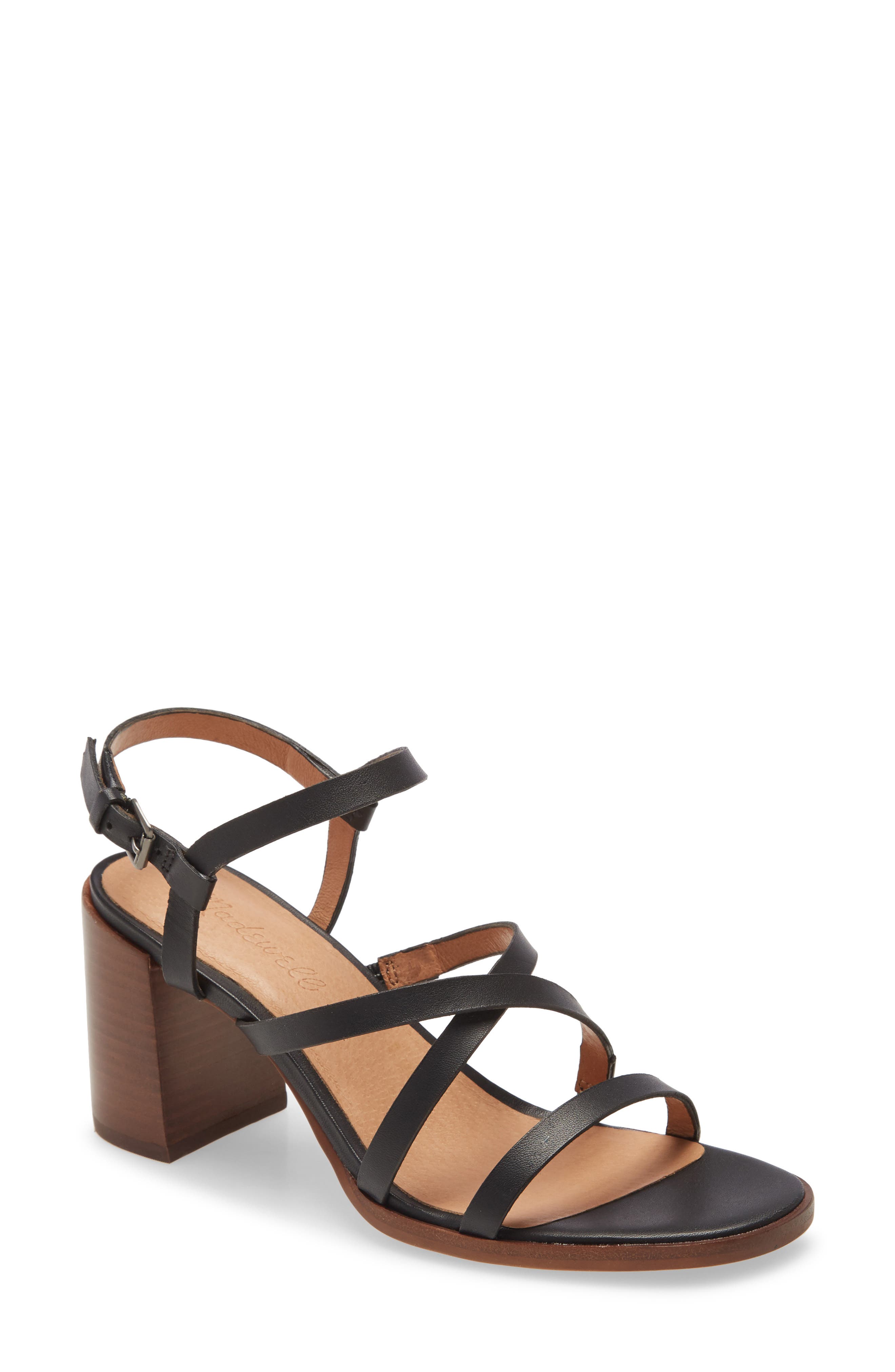 Madewell Edie Leather Sandal, Main, color, 