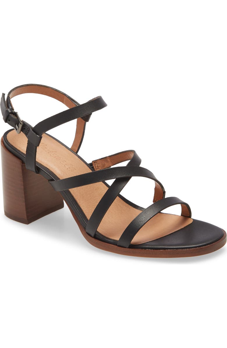 Madewell Edie Leather Sandal, Main, color,