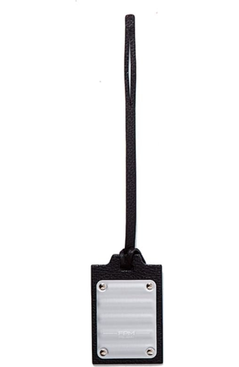 FPM - Fabbrica Pelletterie Milano - US Luggage Accent Tag, Main, color, Black