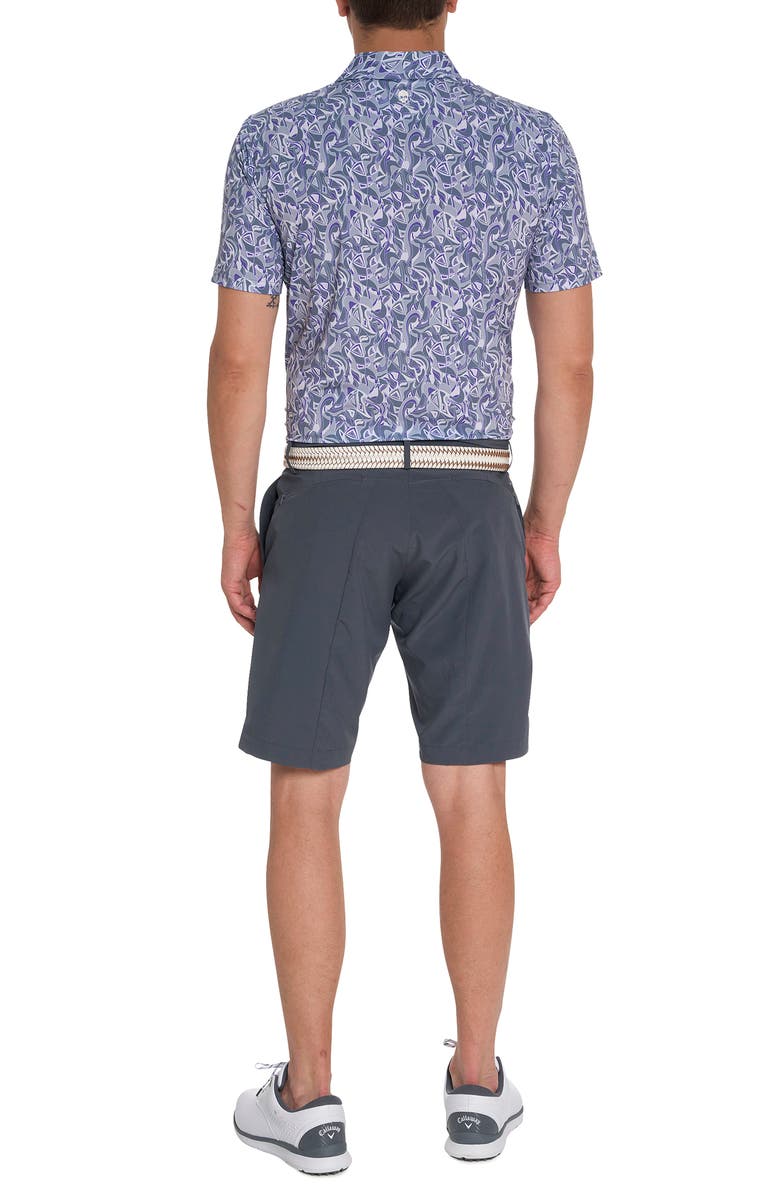 Robert Graham Retro Club Short Sleeve Performance Golf Polo, Alternate, color, Grey