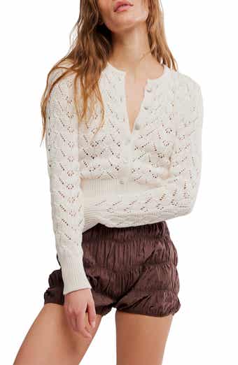 Pretty in Cotton Pointelle Cardigan