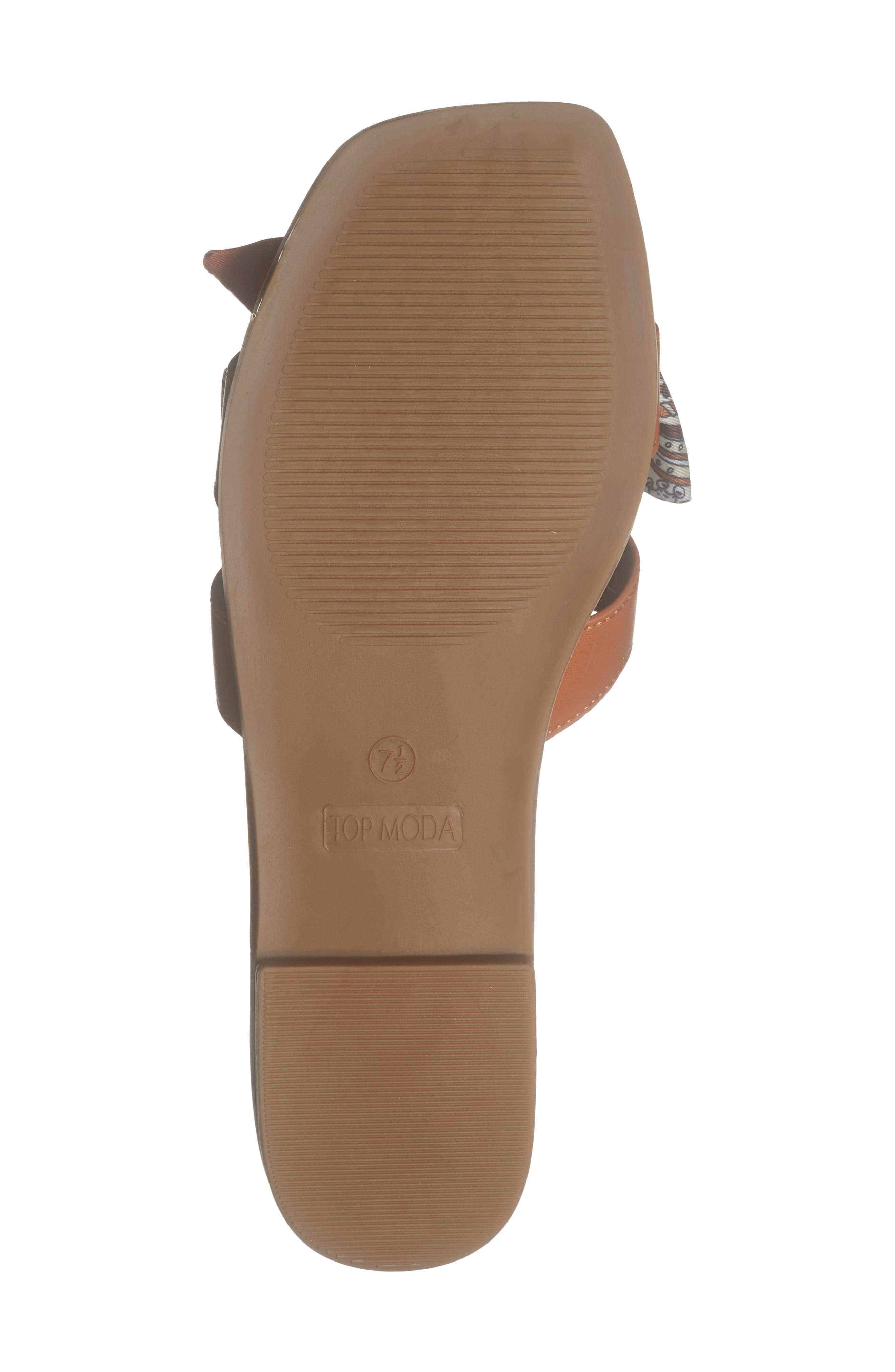 TOP MODA Vesta Flat Sandal, Alternate, color, Tan Pu