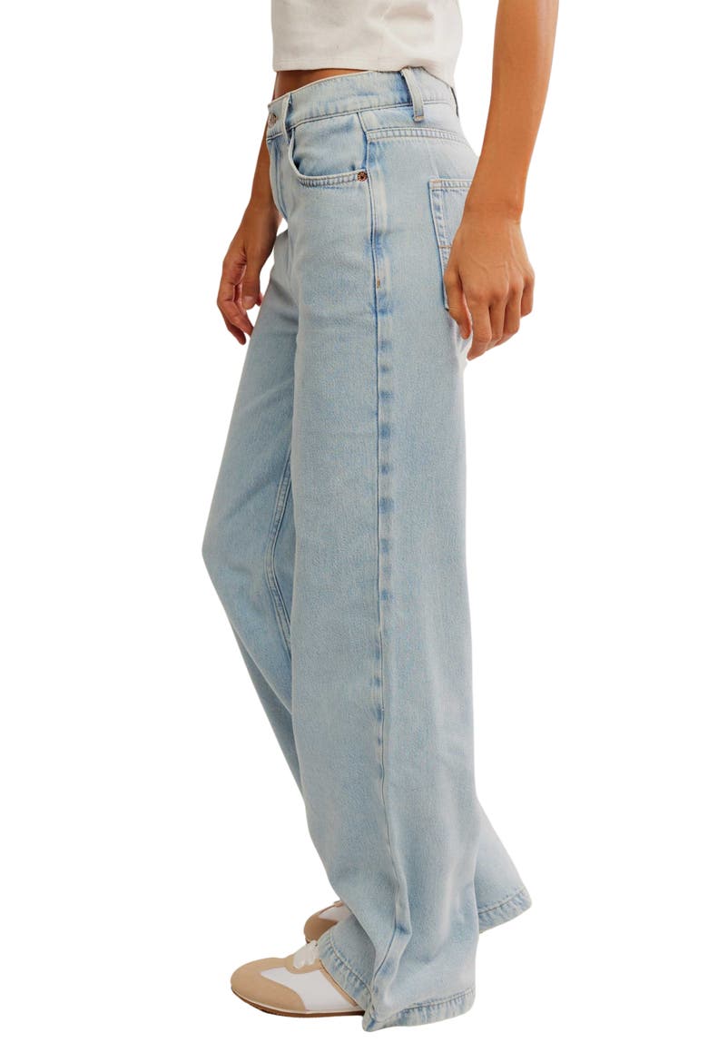 Stride High Waist Wide Leg Jeans, Alternate, color, ROAM FREE