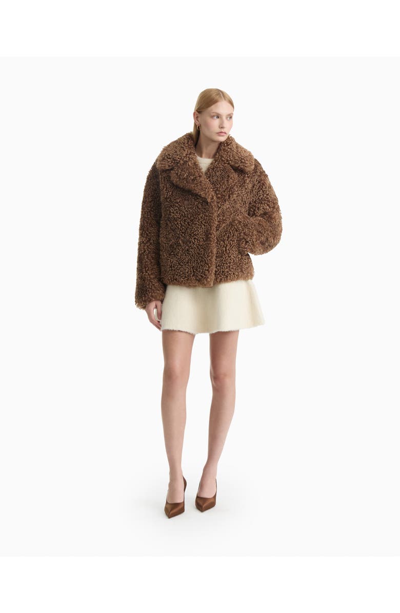 Dodiee Rebeka Faux Fur Jacket, Alternate, color, Toffee