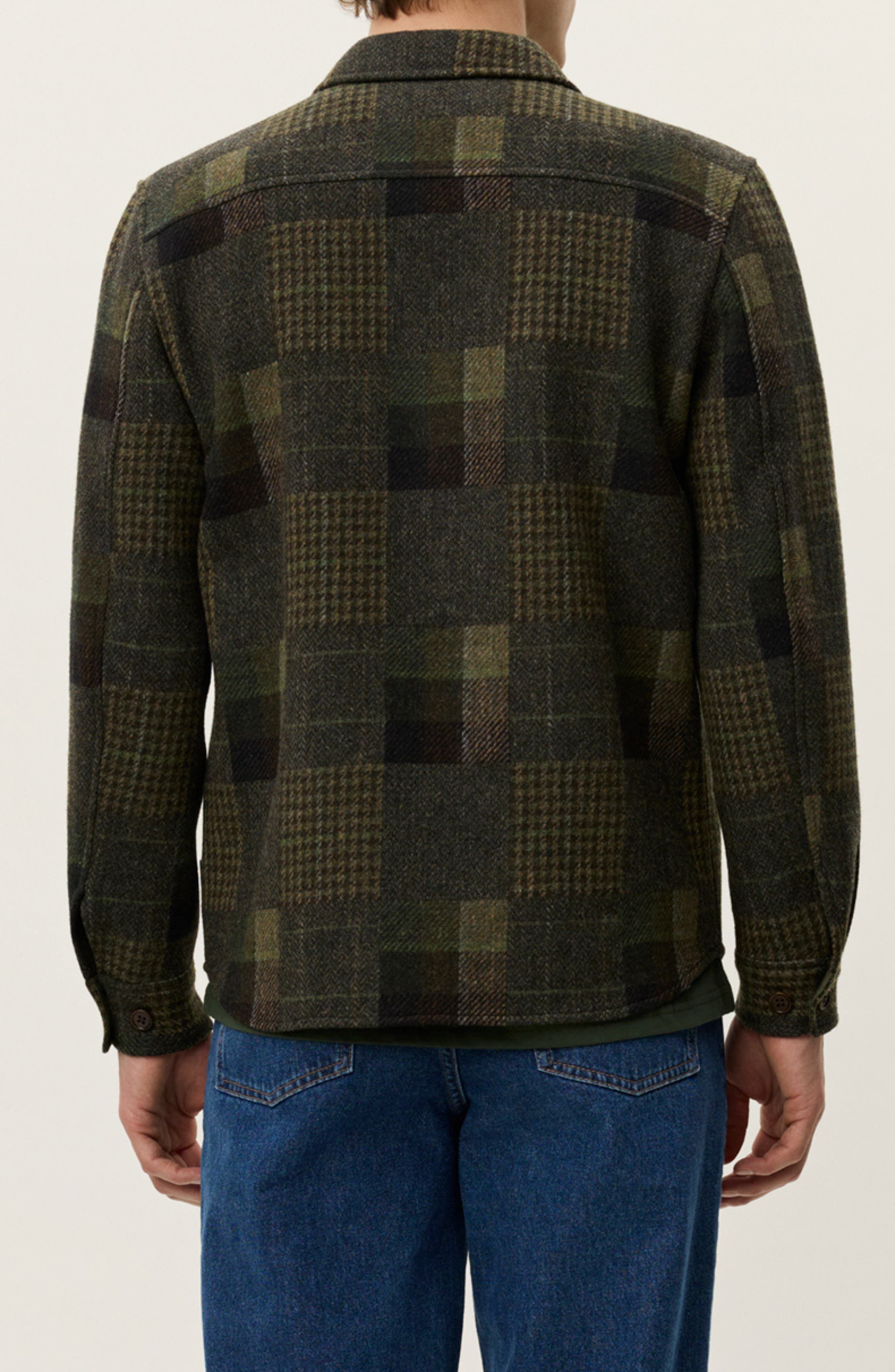 Kody Patchwork Wool Overshirt - image 2