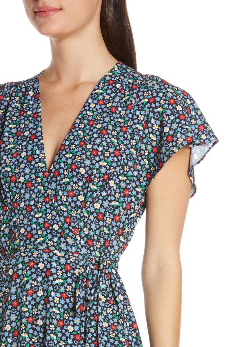 French Connection Eden Frances Drape Slit Dress, Alternate, color, 