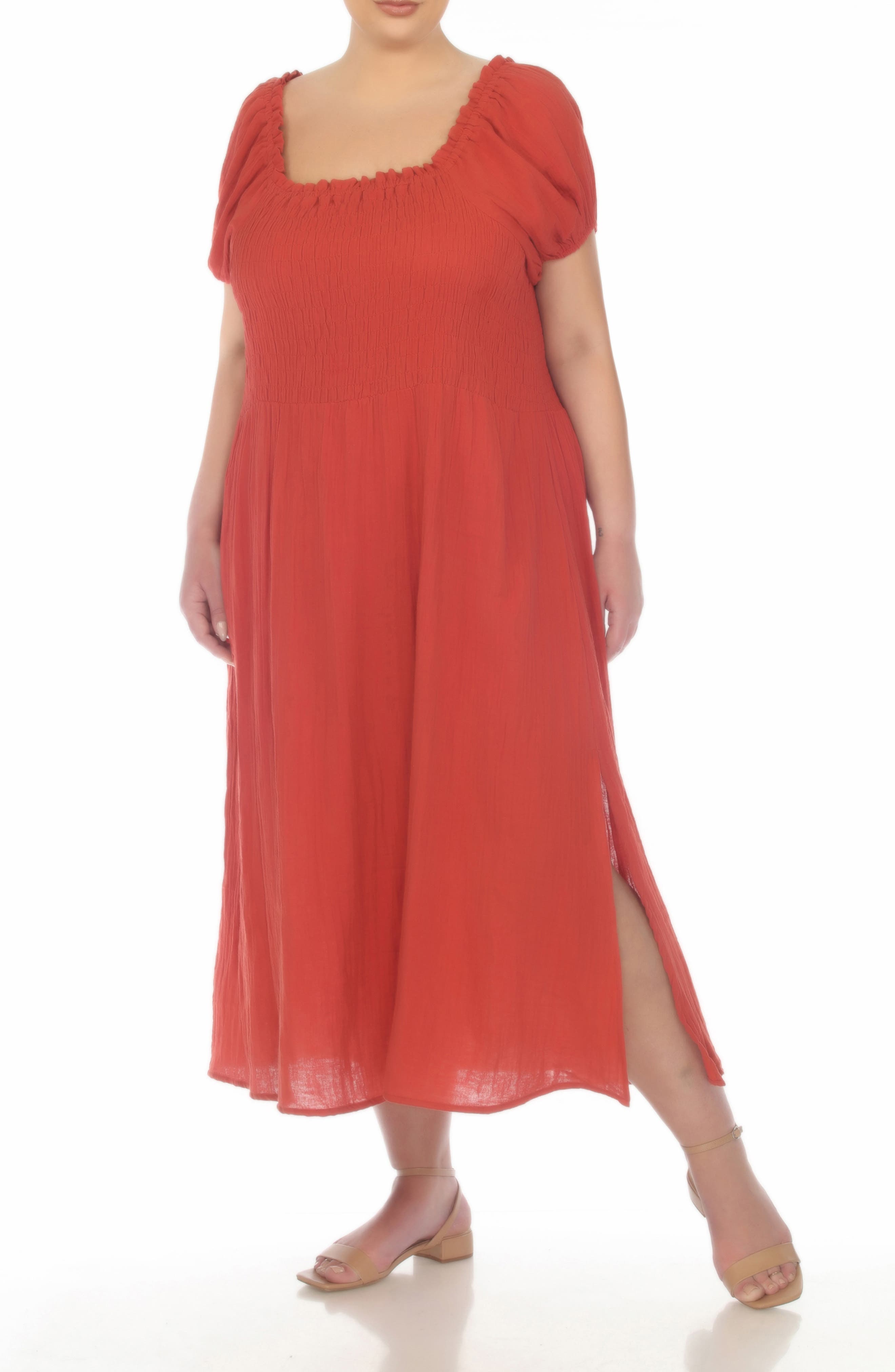 BOHO ME Back Tie Midi Dress