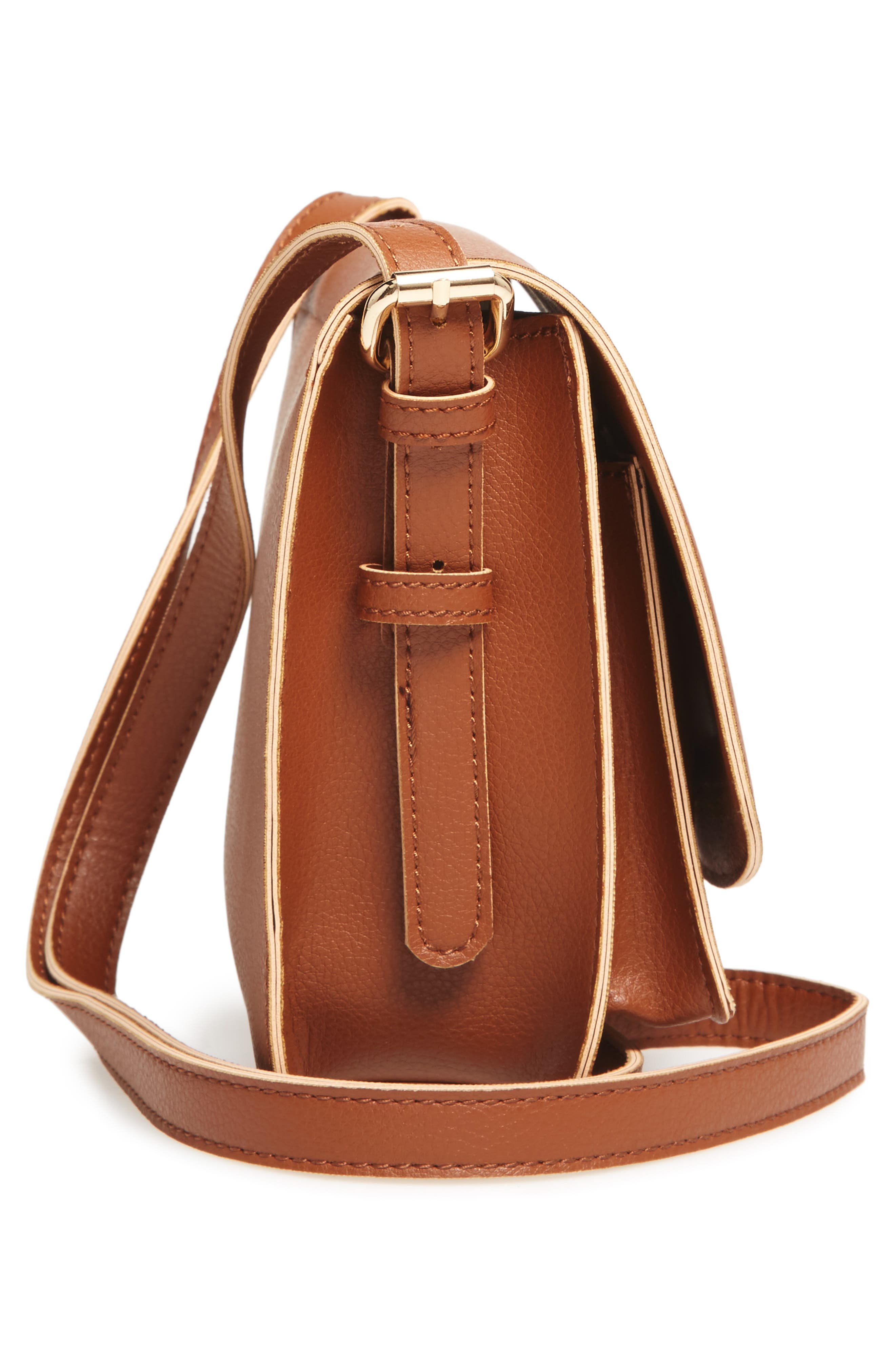 Sole Society 'Michelle' Faux Leather Crossbody Bag, Alternate, color, 