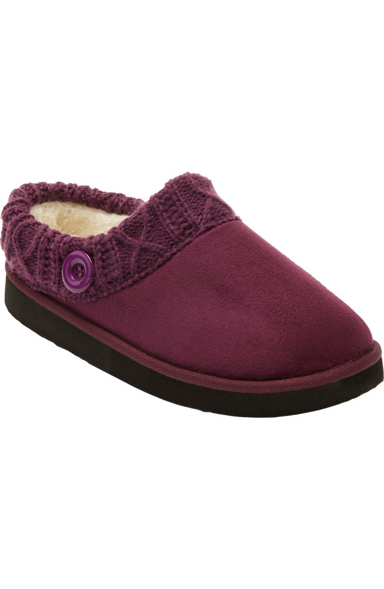 Comfortview The Leela Slipper, Main, color, Dark Berry