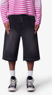 mnml Ultra Baggy Raw Edge Denim Shorts