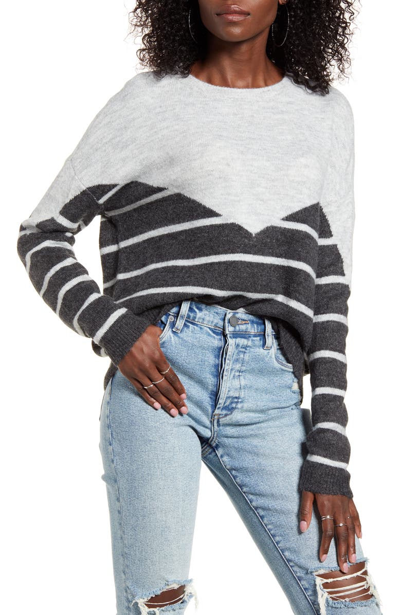 VERO MODA Colorblock Stripe Sweater, Main, color, 