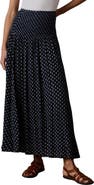 Faherty Sophis Smocked Waist Maxi Skirt