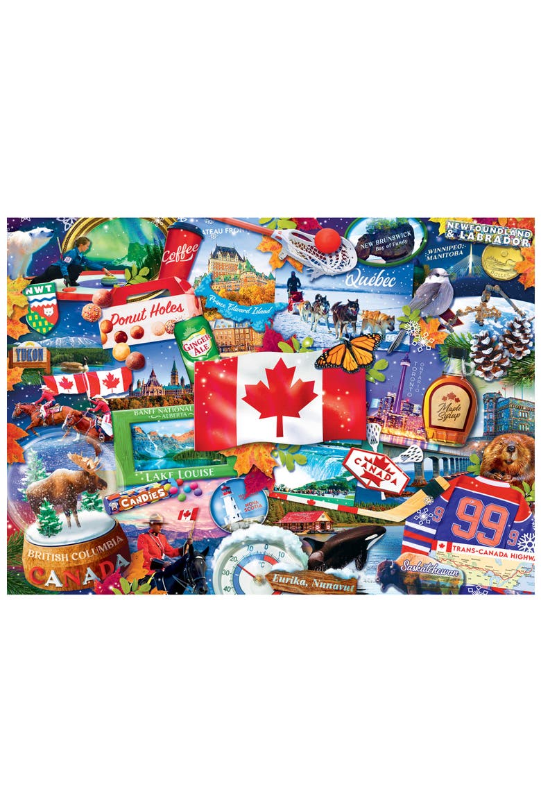 Greetings From Canada 500pc Puzzle, Alternate, color, Multicolor