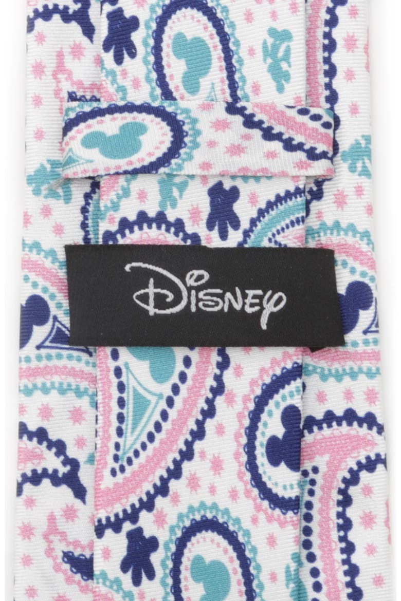 Mickey Mouse Paisley Silk Tie, Alternate, color, PINK