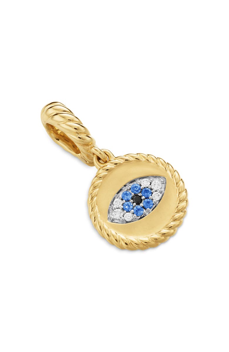 David Yurman Evil Eye Charm Enhancer, Alternate, color, Yellow Gold