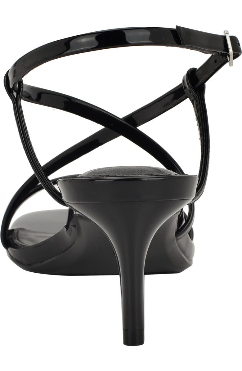 Calvin Klein Ishaya Ankle Strap Sandal, Alternate, color, Black Patent
