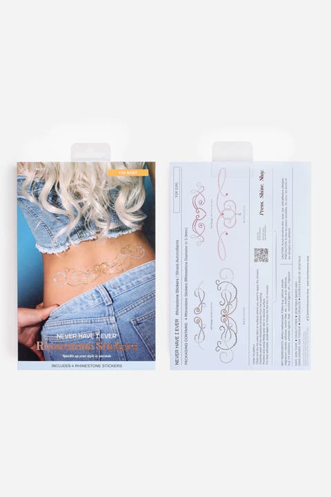 Y2k Baby Rhinestone Tattoo Set