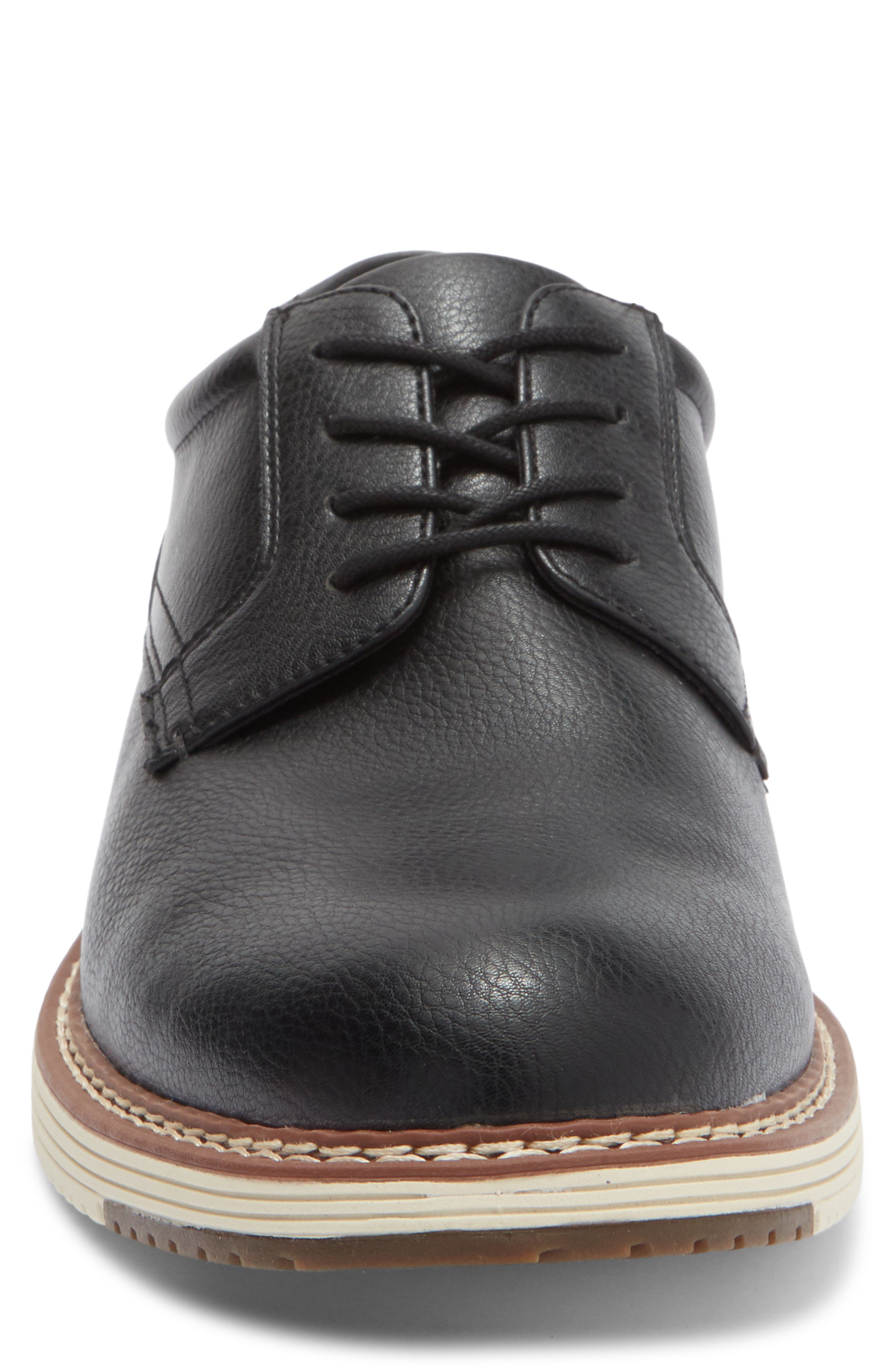 NORDSTROM RACK Sven Plain Toe Derby, Alternate, color, Black