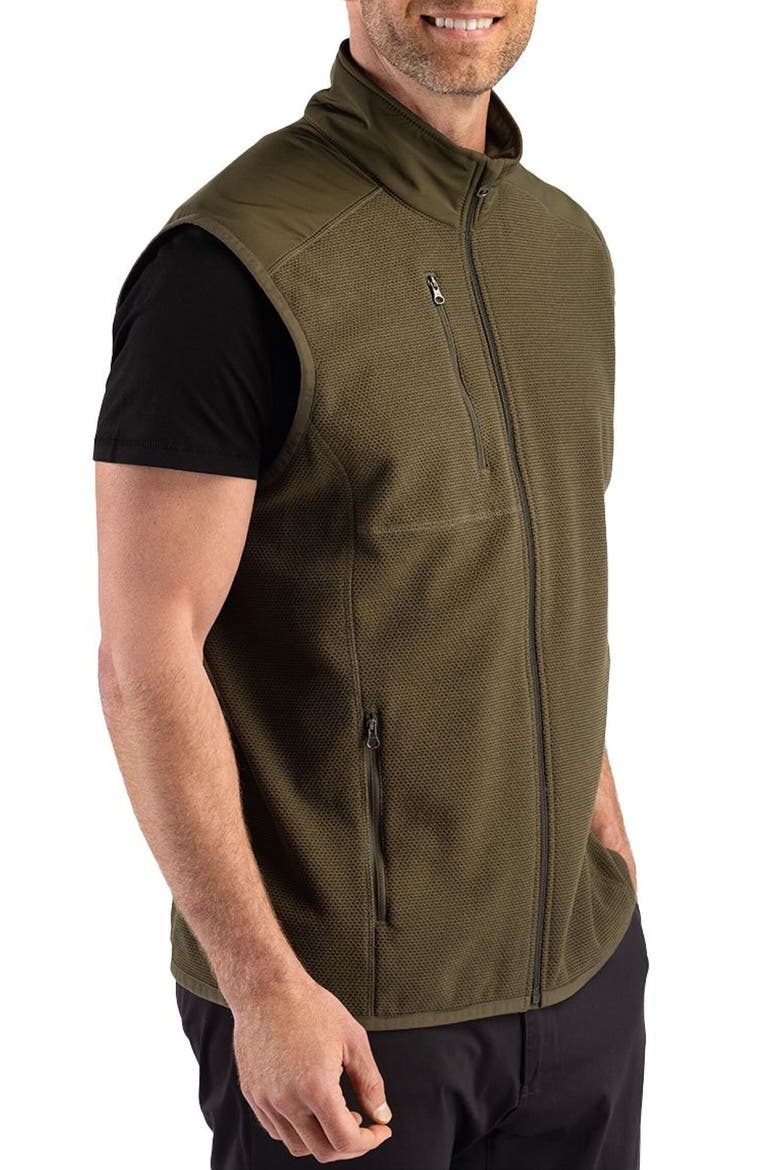 Hunts Point Mixed Media Vest, Alternate, color, POPLAR
