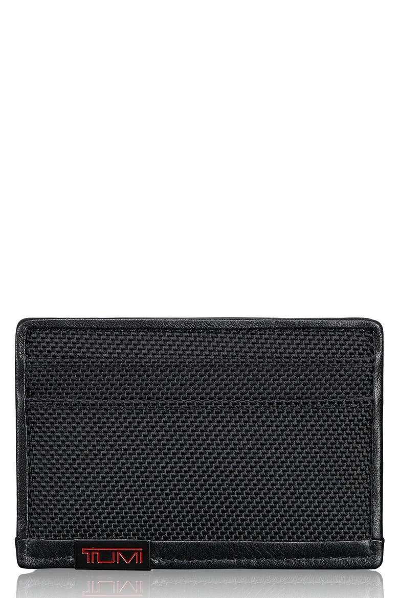Alpha Slim Card Case, Main, color, BLACK
