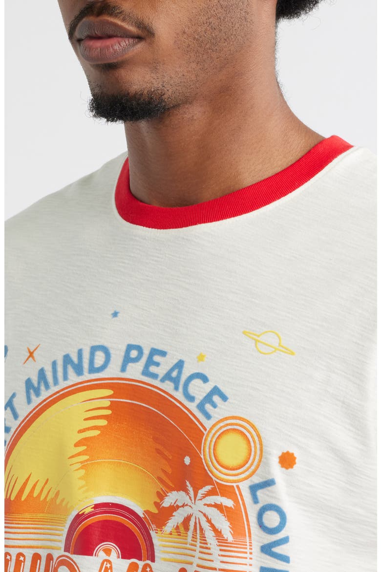 BB Record Ringer Graphic T-Shirt, Alternate, color, GARDENIA