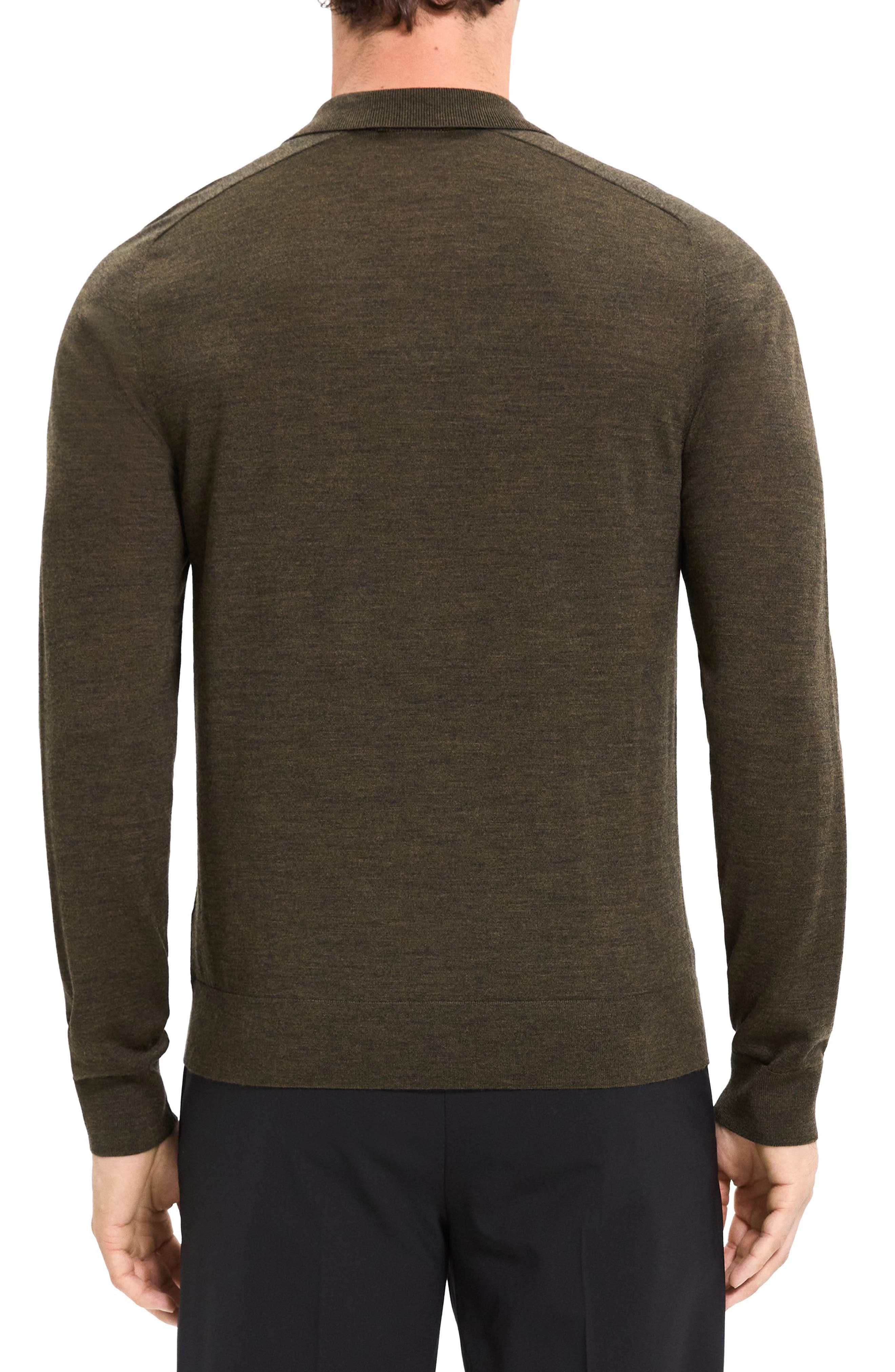 Regal Long Sleeve Wool Blend Polo - image 2