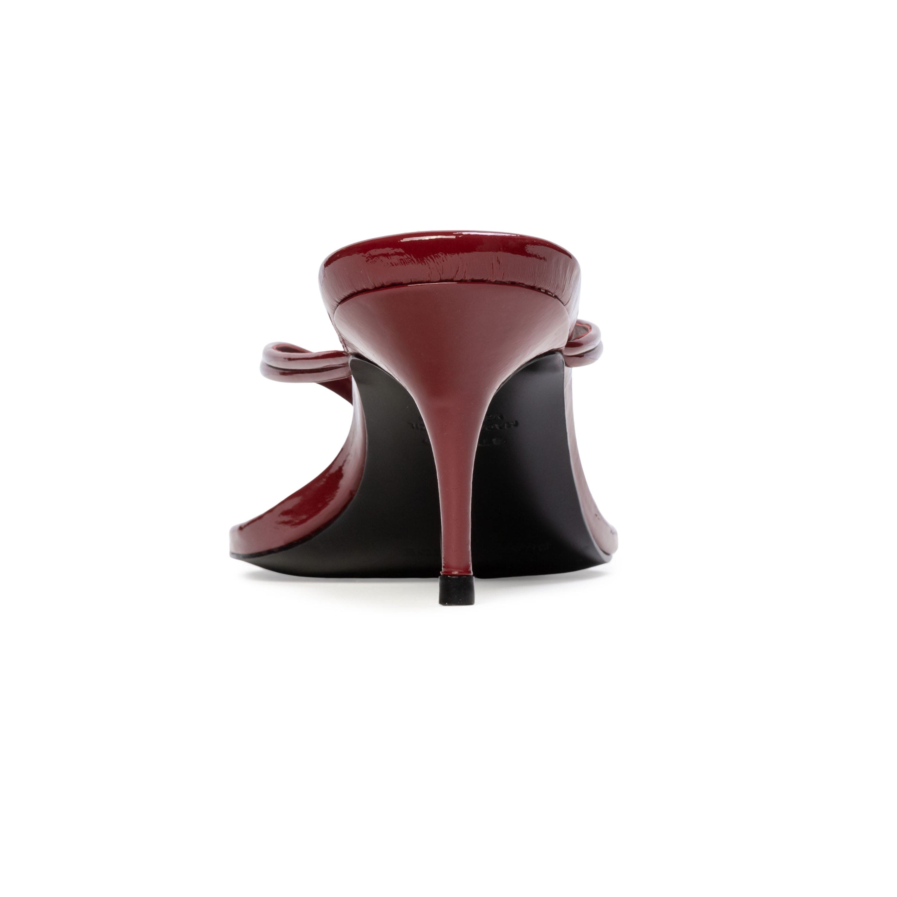 BLACK SUEDE STUDIO Marci 65 Thong Sandal, Alternate, color, Chili Flake Patent Leather