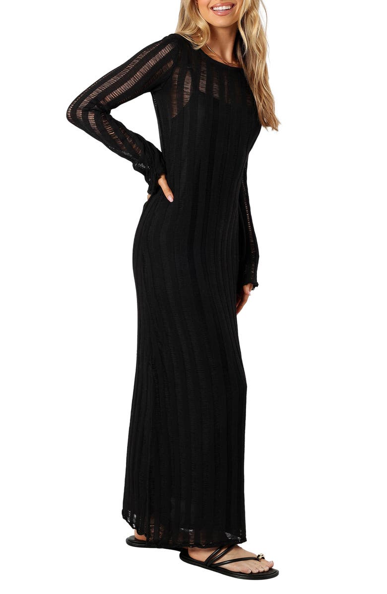Petal & Pup Jaye Semisheer Long Sleeve Maxi Dress, Alternate, color,