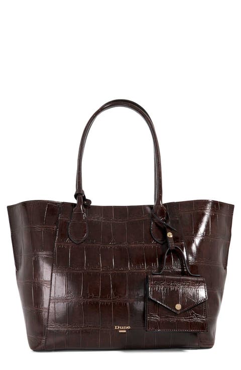 Dexterities Faux Leather Tote Bag