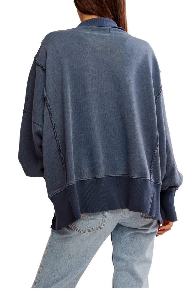 Camden Oversize Henley, Alternate, color, NAVY
