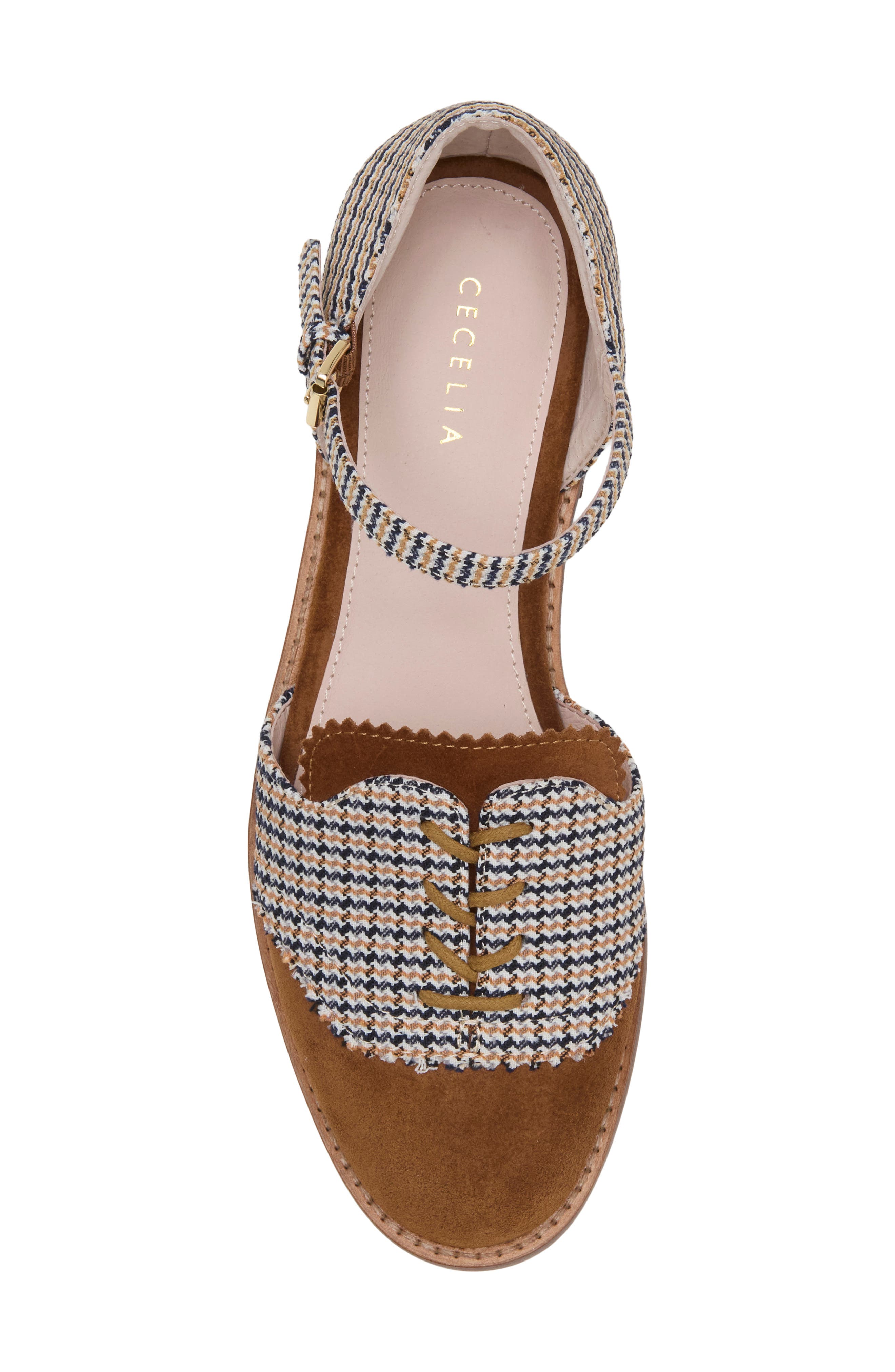 Lemon Mary Jane Flat, Alternate, color, TAN PLAID