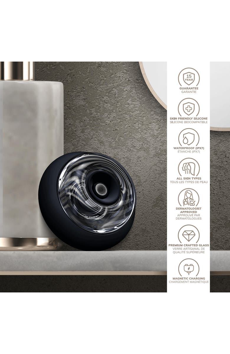 GESKE SmartAppGuided Sonic Cool & Warm Face and Body Massager | 9 in 1, Alternate, color, Black