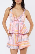 CIEBON Adela Nautical Print Sleeveless Top