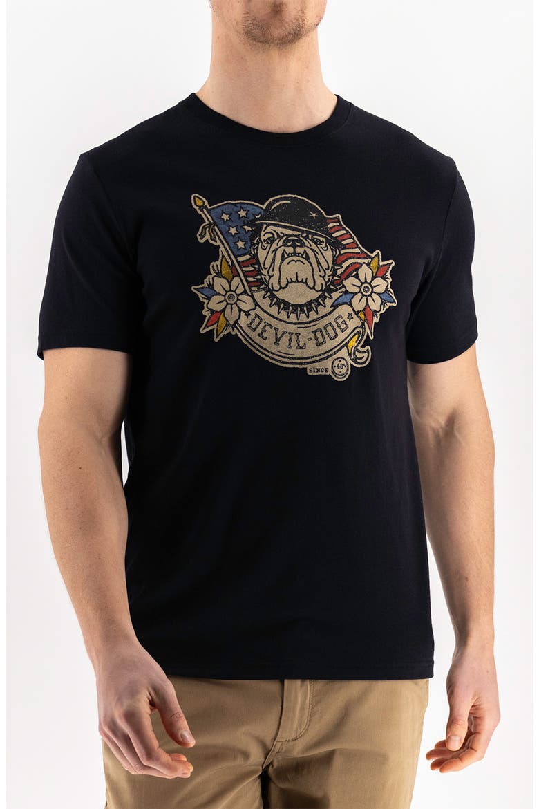 Alpha Dog Graphic T-Shirt, Main, color, BLACK