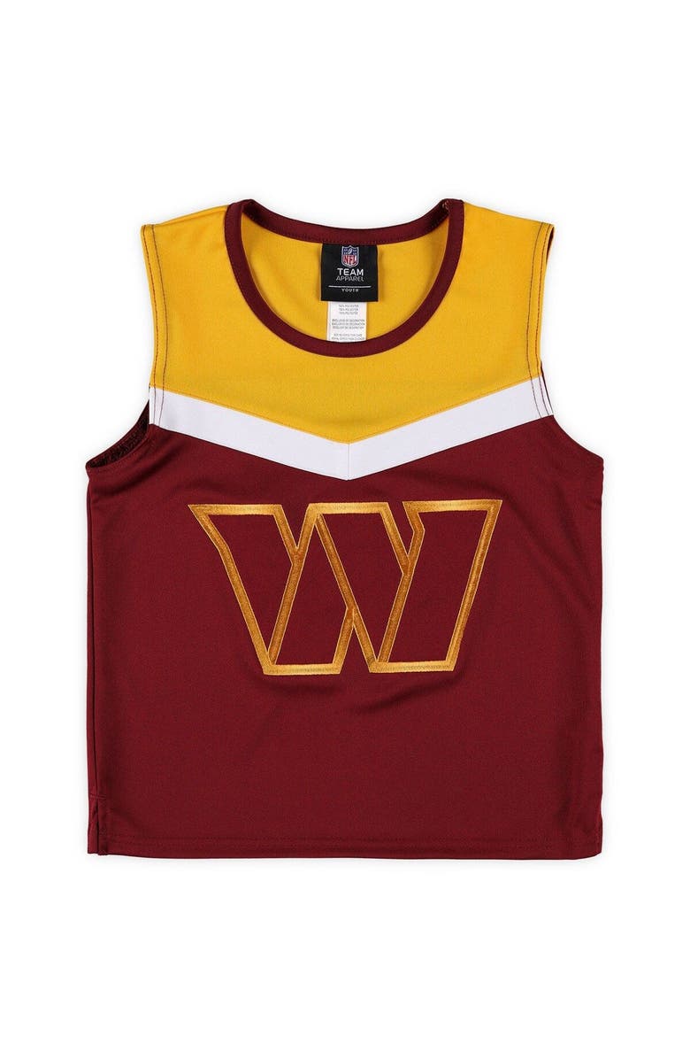 Outerstuff Girls Youth Burgundy Washington Commanders Spirit Cheerleader Two-Piece Set, Alternate, color, 