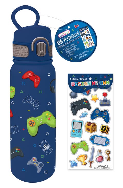 Kids' 3D Printed Stainless Steel Water Bottle (Big Kid)