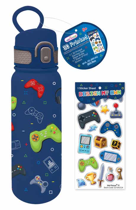 HOT FOCUS Kids' 3D Printed Stainless Steel Water Bottle