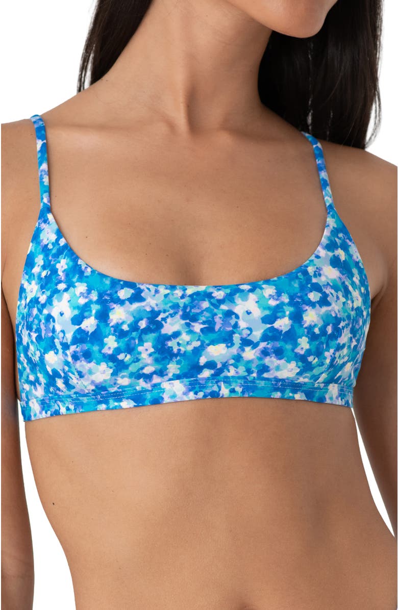 Bright Swimwear Bali Top, Main, color, Aqua Floral