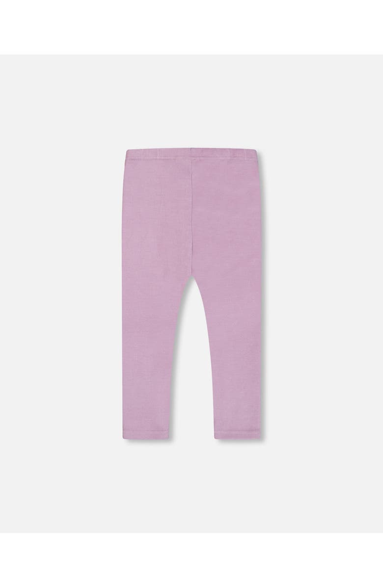 Deux par Deux Little Girl's Super Soft Rib Leggings Blue Lilac, Alternate, color, Mellow Mauve