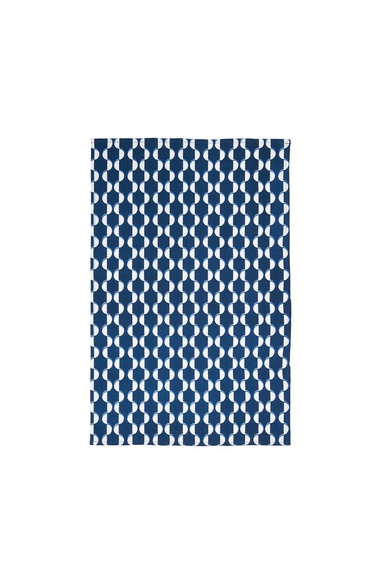 carol & frank Wavy Dot Towel, Main, color, Blue