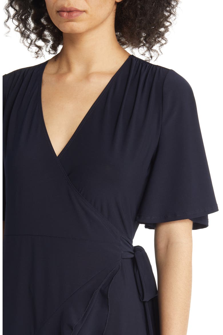 Miranda Midi Wrap Dress, Alternate, color, NOUVEAU NAVY