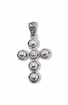 Sterling Silver Hammered Cross Pendant