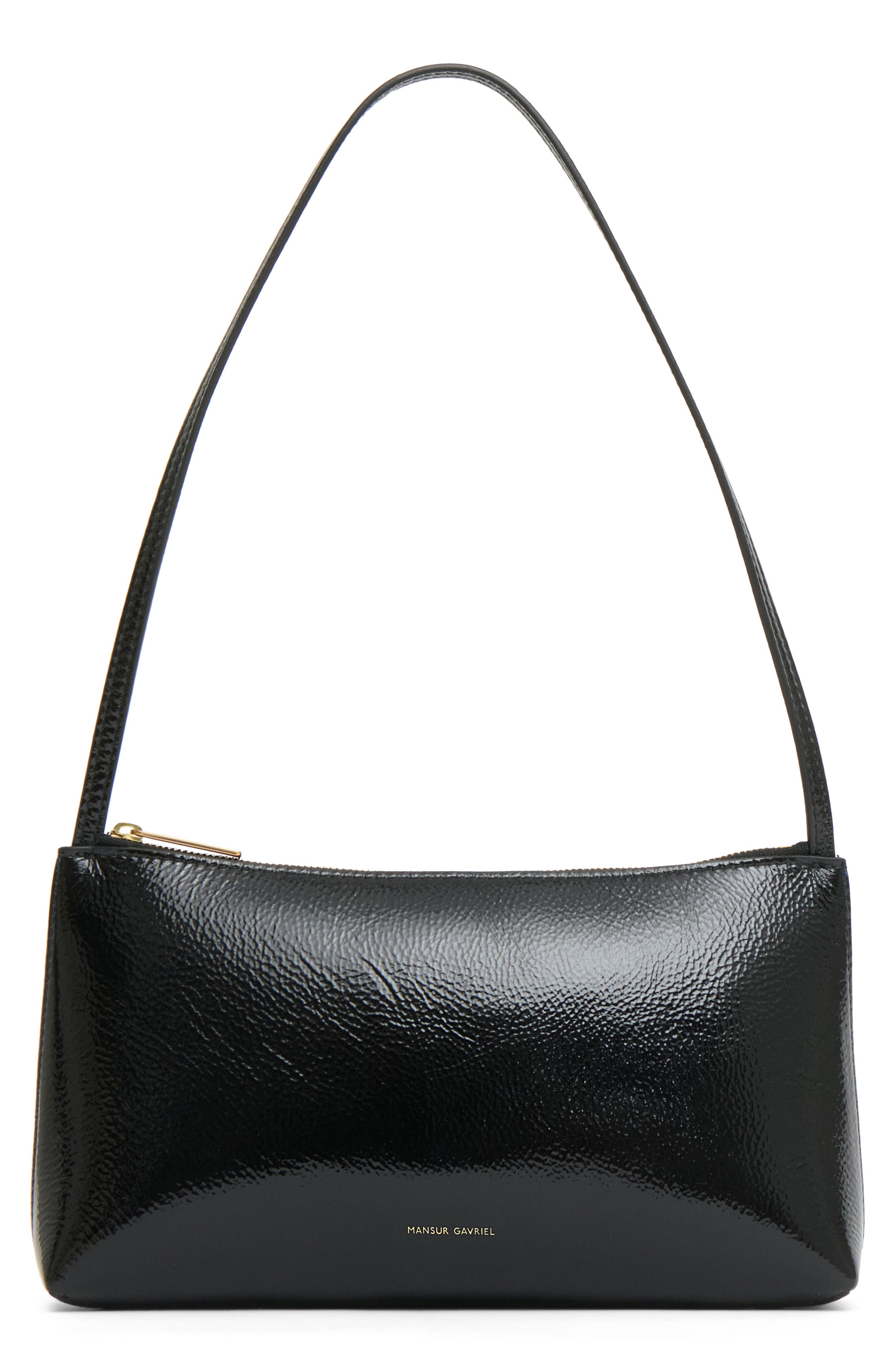 Mansur Gavriel Gaia Shoulder Bag, Main, color, Black
